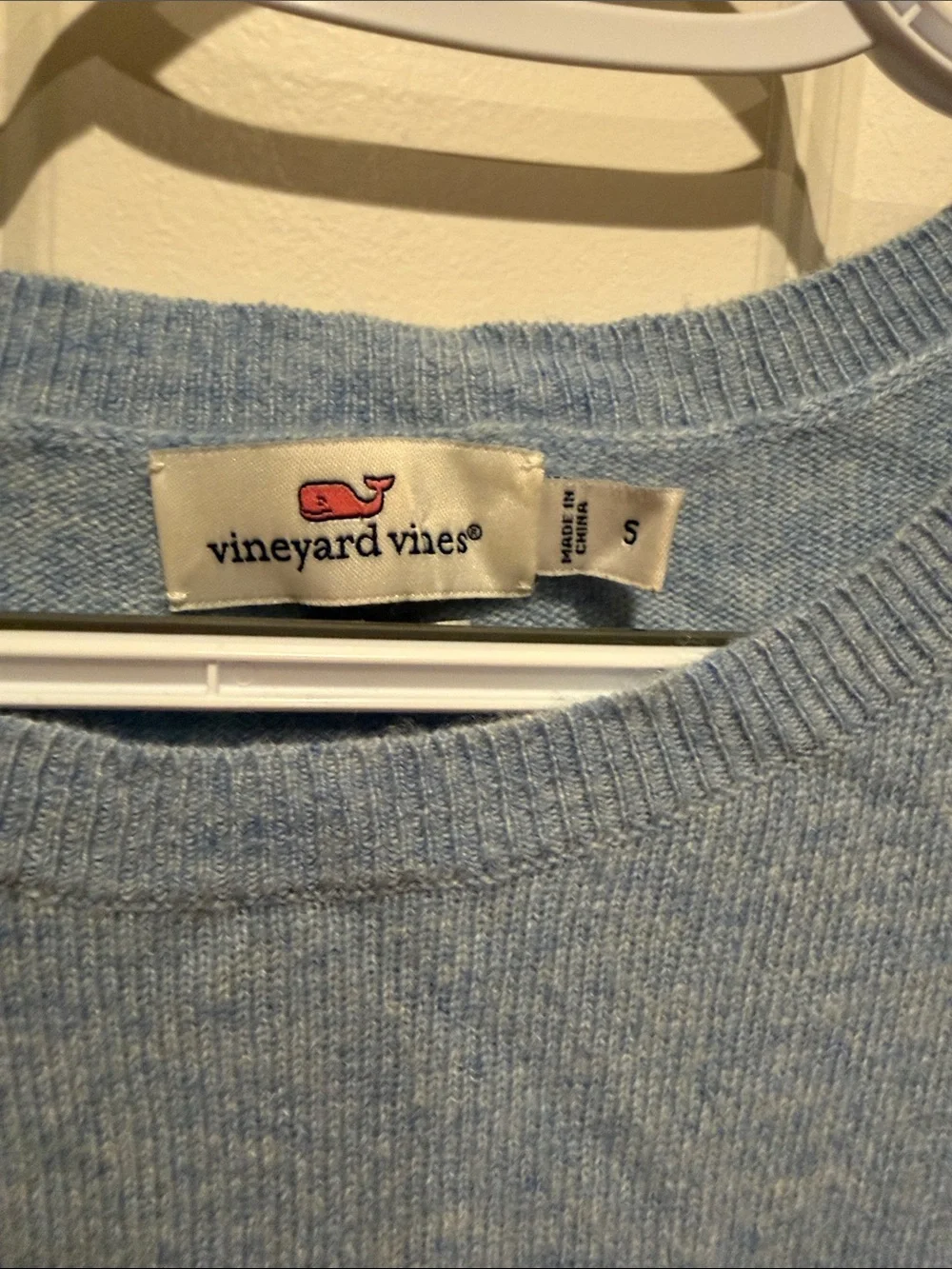 Vineyard Vines Heather Light Blue Short-Sleeve Knit Pocket Tee